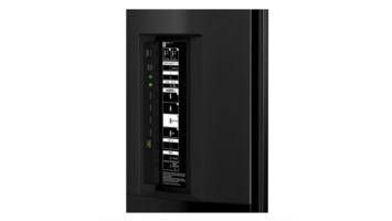 Blick quf die Rückseite des BRAVIA_BZ30L, dort sind verschiedene Anschlüsse wie HDMI sichtbar