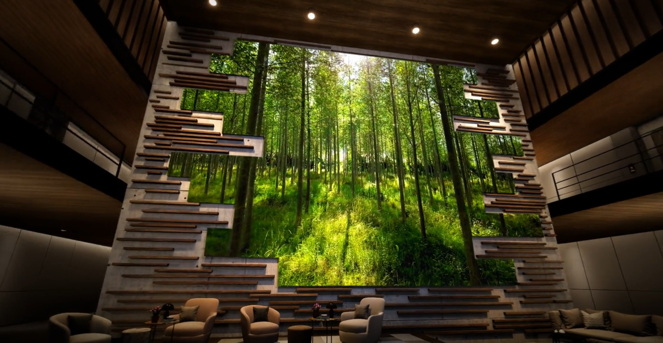 SONY Crystal LED B-Serie im Eingangsbereich 