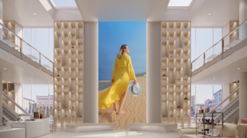 Bild eines Anwendungsfalls der SONY Crystal LED BH-Serie in einem Modehaus